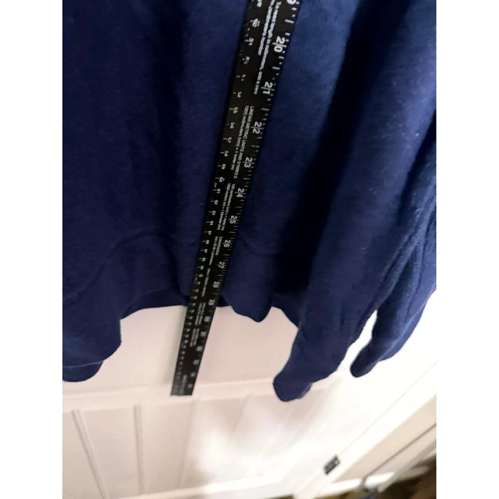 Banana Republic Sweatshirt Mens XXL Navy Blue Raglan Waffle Knit EUC